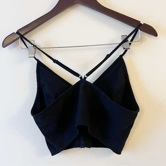 Free People Intimately Vest of All Crop Top Size Small Black Bralette Cami - Picture 7 of 10